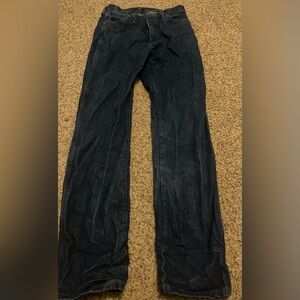 Dark wash straight leg men jeans 36x31 from Wranglers